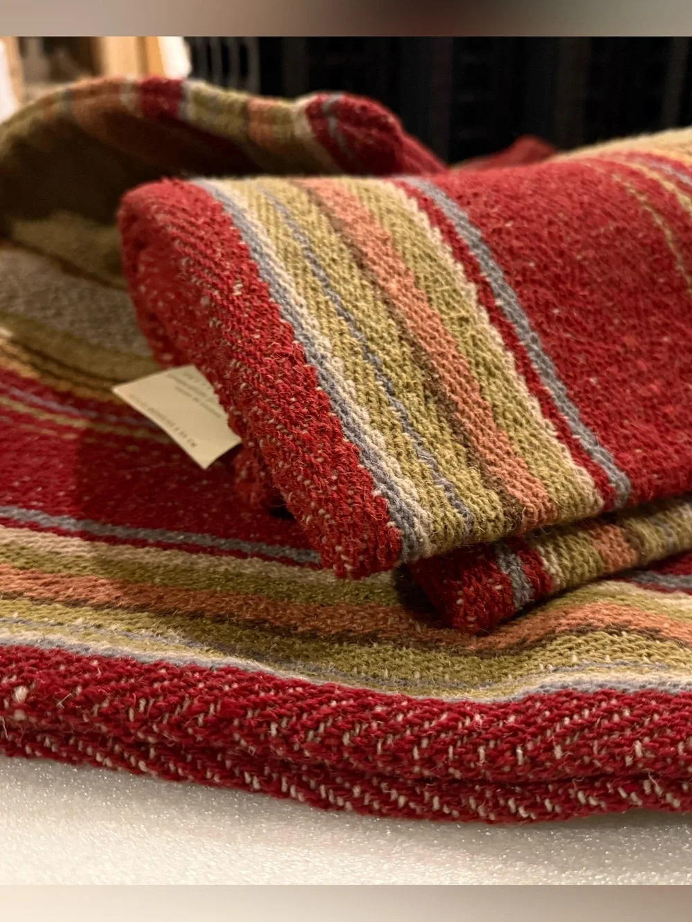 Rare! New Pottery Barn Serape Stripe Kilim Pillow Cover Set/3, 22” and 14X36”